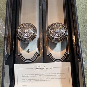 New! Grandeur ARCWIN Gs12 Passage Victorian Door Knob Set Pewter $271.58 Amazon!